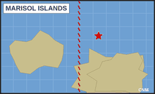 The international date line, as currently understood by the Marisol Islands