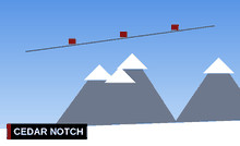 Fresh snow on the slopes at Cedar Notch