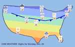 U.S. weather map