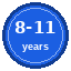 8-11 years