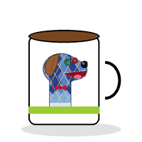 Argyle 'Pets Can't Drive' Coffee Mug