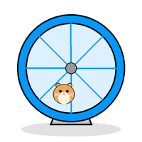 Spin Cycle 8-inch Hamster Wheel
