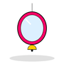Bird Mirror with Bell