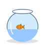 Classic Goldfish Bowl, 1 Gallon