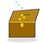 Bubbling Treasure Chest Ornament