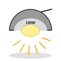 Basking Heat Lamp, 150 Watt